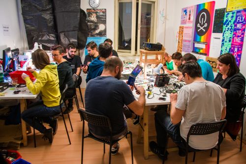 ArduTouch workshop at Radiona hackerspace, Zagreb, Croatia